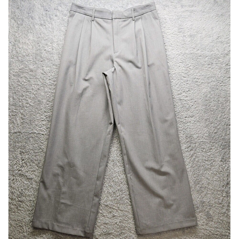 Joie Womens Gray Dress Pants Size 10 Wide Leg Pleated Professional Career Office